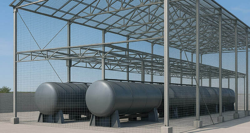 Установка и монтаж антидроновых сеток