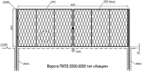 ПКЛЗ заграждение типа Акация